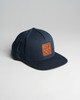 Leather Patch Snapback Hat