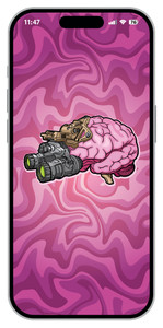 Noodle Brain Phone Backer