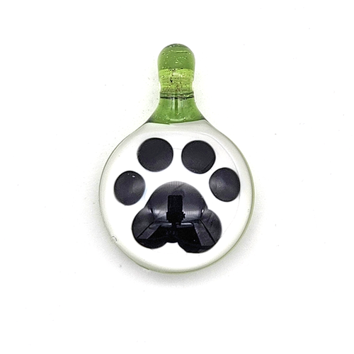 Glass Paw Pendant