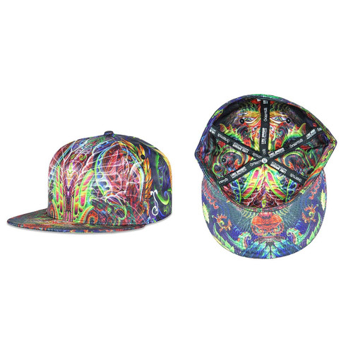 Buy a Luke Brown Fractal Feline Fitted Hat Online from Tree Huggers Co-op