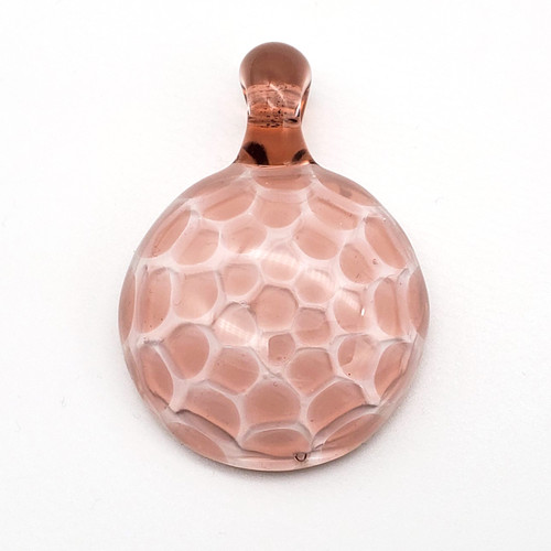 Buy a Glass Honeycomb Pendant (Pink) Online from Tree Huggers Co-op