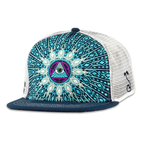 SPDS V2 Navy Teal Mesh Snapback Hat SPDS V2 Navy Teal Mesh Snapback Hat