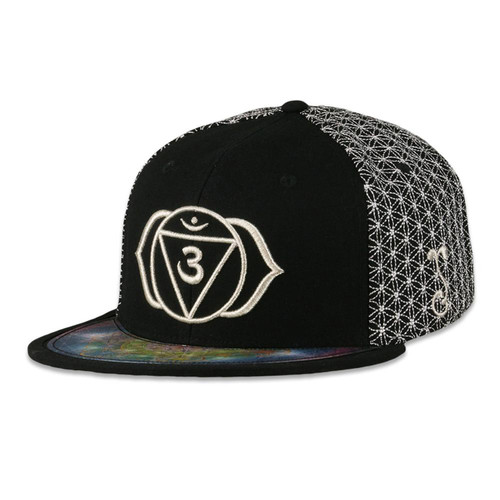 Laser Guided Visions Third Eye Silver Snapback Hat Laser Guided Visions Third Eye Silver Snapback Hat