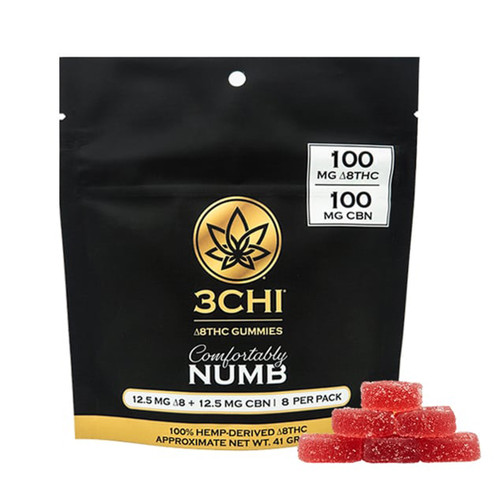 3Chi Comfortably Numb Delta 8 + CBN Gummies