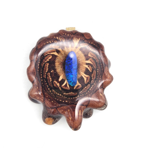 Buy a Australian Blue Opal Pinecone Pendant Online from Tree Huggers Co-op