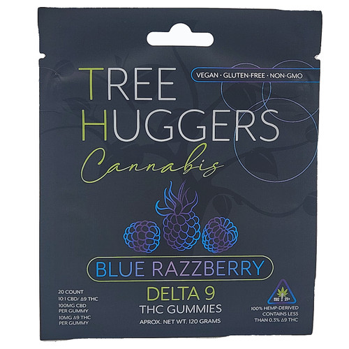 Tree Huggers Cannabis Blue Razzberry Delta 9 Gummies