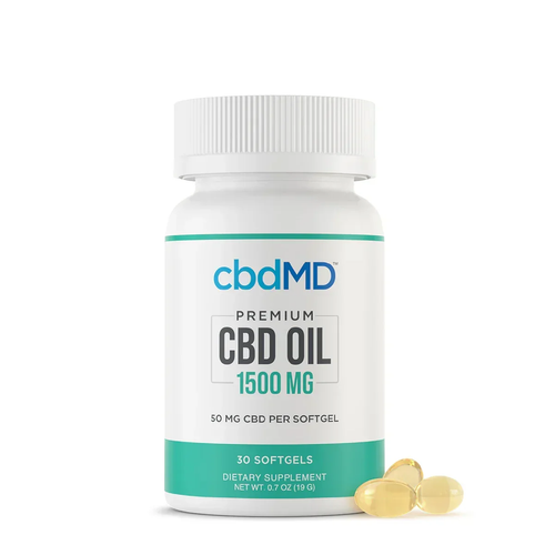 cbdMD Broad Spectrum CBD Softgels - 30 Count