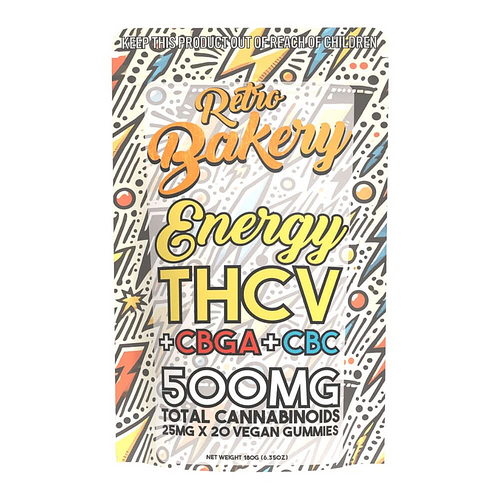 Retro Bakery THCV Energy Gummies - Front