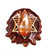 Buy a Carnelian with Gold Merkaba Pinecone Pendant Online from Tree Huggers Co-op