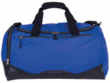 A blue Hydrovent Sports Bag with black accents and dual handles, featuring a zippered compartment.