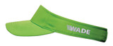 A green ripstop visor featuring a wide brim and a branded logo on the band. A green ripstop visor featuring a wide brim and a branded logo on the band.