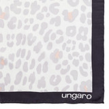 Silk scarf Léopardo White-grey Silk scarf Léopardo White-grey