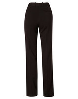 Black women's utility pants featuring a flexi waist and made from a poly/viscose stretch fabric. Black women's utility pants featuring a flexi waist and made from a poly/viscose stretch fabric.