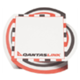 A set of twist notes in red, black, and white with a logo. Each note measures 100x100mm with 300 sheets.