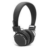 Opus Bluetooth Headphones featuring a sleek black design with cushioned ear pads and an adjustable headband.