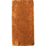 A rectangular chocolate bar with a textured, golden-brown surface. It features a smooth finish. A rectangular chocolate bar with a textured, golden-brown surface. It features a smooth finish.