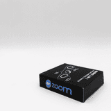 A black box for a product with a logo, featuring an illustration of a wireless charging device.
