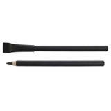 A black inkless pen set featuring a pointed tip and a flat edge, both with a sleek design and no visible branding.