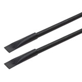 A pair of Stealth Kraft Inkless Pens with a sleek black design and chiseled tips for versatile writing.