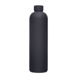 A drink bottle in matte black finish, featuring a single colour design and a simple shape.