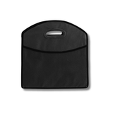 A black Expandable Boot Organizer with a handle and a textured front pocket.