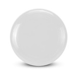 Aero Flyer - Small in white, featuring a smooth surface with circular groove detailing and a central disc shape.