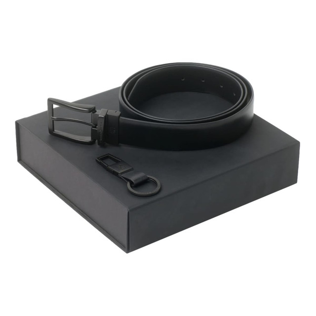 Set Textum Black (key ring & belt) Set Textum Black (key ring & belt)