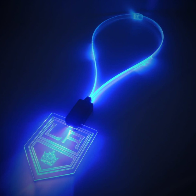 LED Lanyard with illuminating Cable