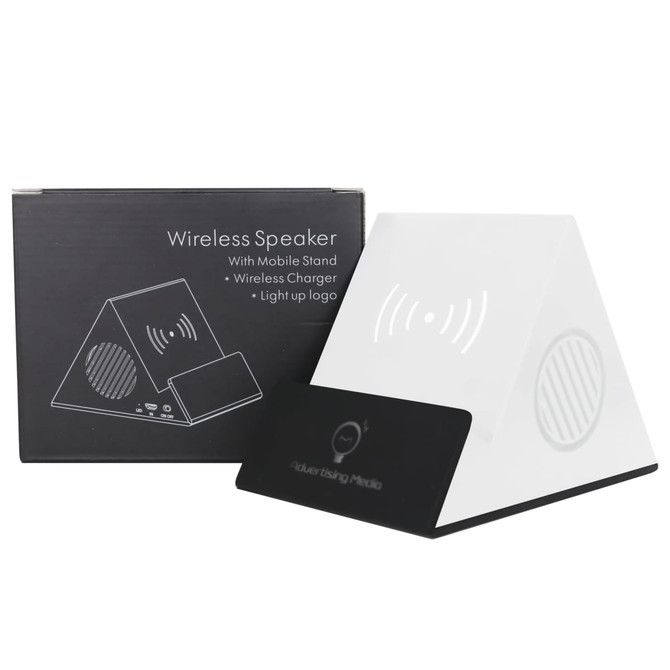 Speaker with Wireless Charger & Phone Stand