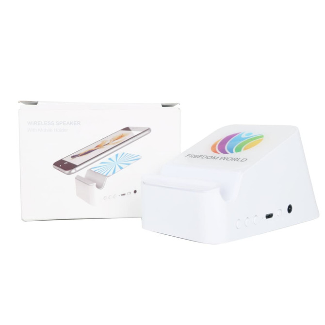 Bluetooth Speaker with Wireless Charger