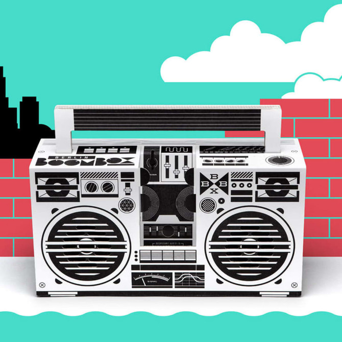 Custom Cardboard Boombox
