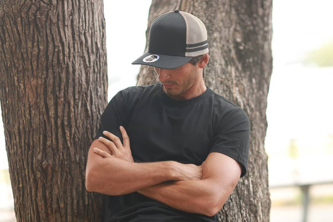 INIVI SEAMLESS SIDE AND BACK PANEL POLYCOTTON/MESH - SNAPBACK