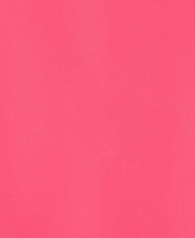 A safety vest in bright pink with a branding logo, designed for high visibility work environments.