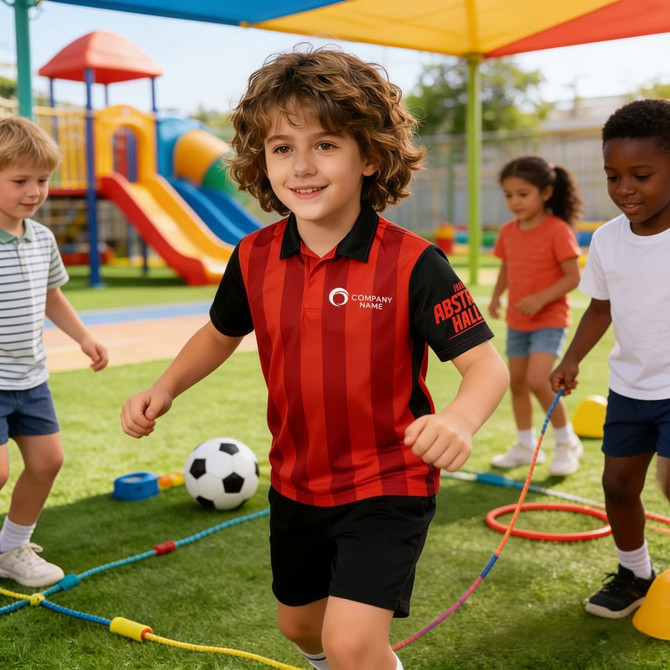 Kid's 100%Polyester Sublimated Basic POLO