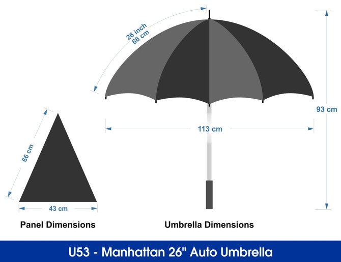 Manhattan 26" Auto Umbrella