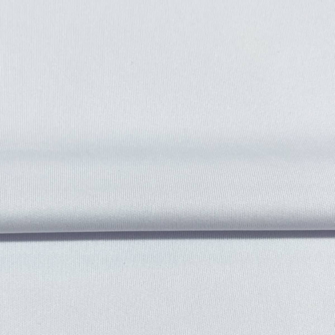 A smooth, light grey fabric showcasing a soft texture, ideal for sportswear or jerseys.