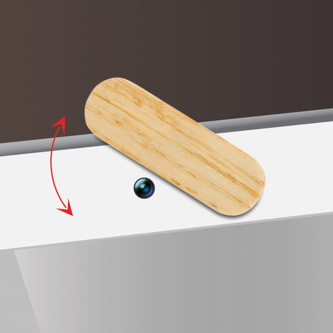 WebCam Cover Swivel Wood