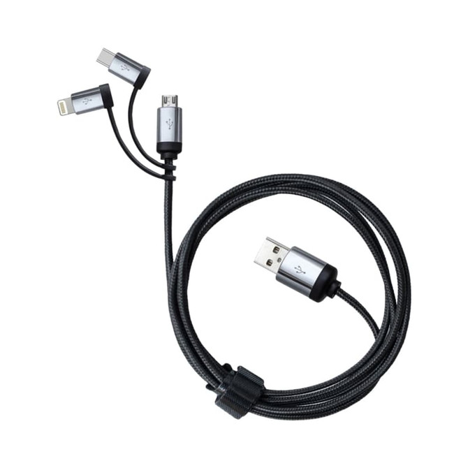 Pesaro 3n1 Fabric Charge & Data Cable Pesaro 3n1 Fabric Charge & Data Cable