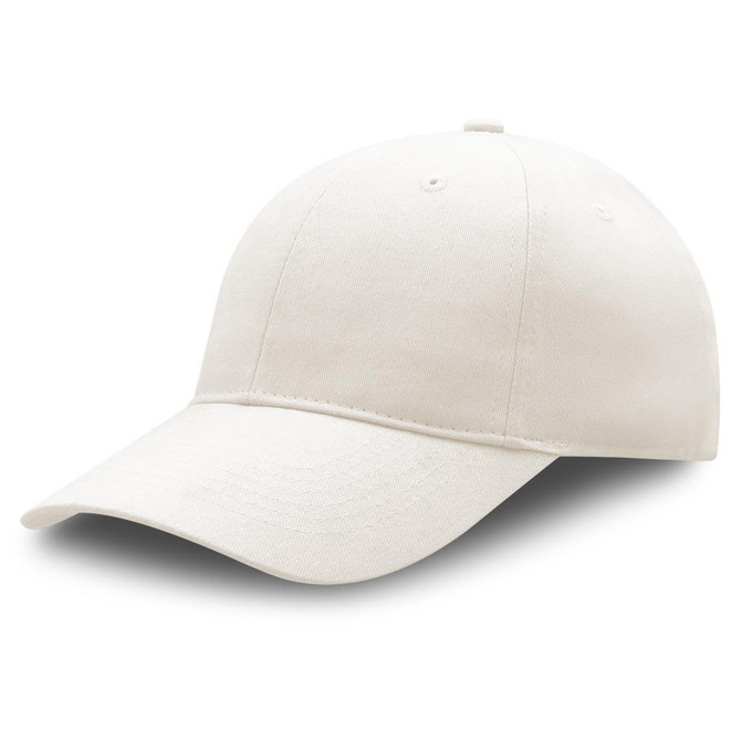 A premium soft cotton cap in a light cream colour, featuring a curved brim and an adjustable strap.