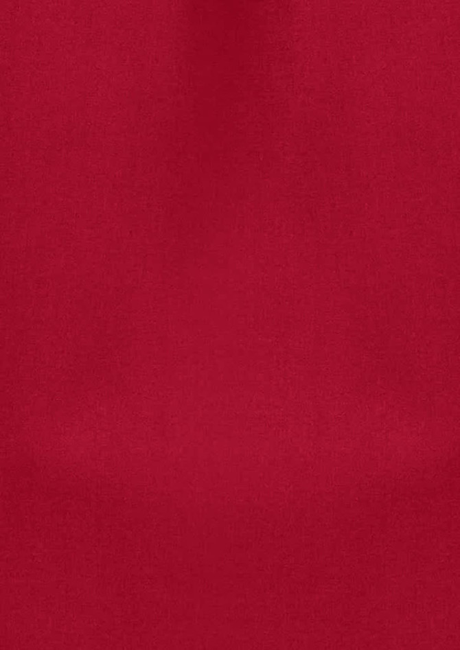 A plain red tunic featuring a simple design, suitable for uniforms and casual wear. It includes a branding logo.