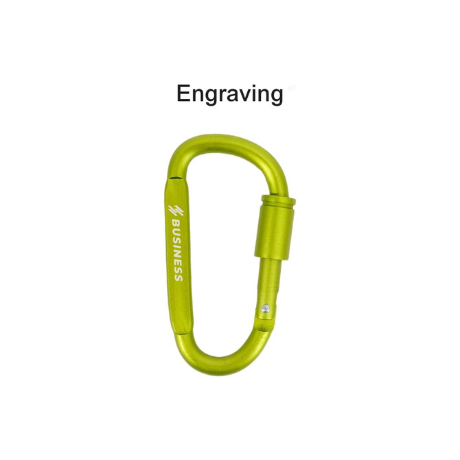 Custom D Shape Camping Carabiner