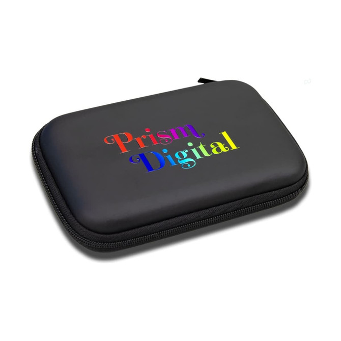 A black extra-large carry case with a colourful "Prism Digital" logo on the front, featuring a zip closure.