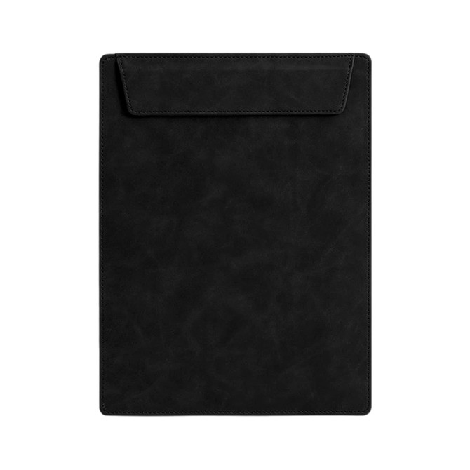 A4 Magnetic Clipboard in black with a smooth, sleek surface and a flap closure at the top.