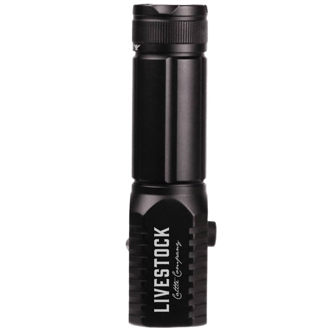 A black Trekk 3W LED torch with a textured grip and a logo on the body.