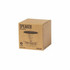 A speaker made of recycled aluminium and bamboo in a blue and silver colour, packaged in a brown box with branding.