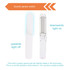 A portable UV sterilizer in white, featuring a gravity sensor switch and a slim design with built-in lights.