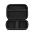 A black small zipper case featuring a mesh pocket and a strap inside for organisation. It has a sturdy exterior.