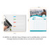 A magnetic calendar planner with a white background, featuring colourful tabs and a layout for weekly planning.