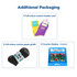 A display of sock packaging options, featuring a variety of colours and designs, including a counter display and header card.