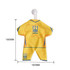 A custom mini jersey in yellow with blue accents and a logo, featuring a map outline of Ukraine.